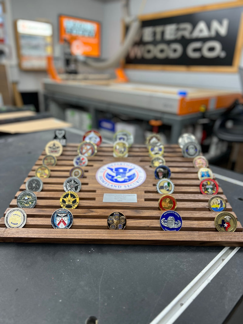 Desktop Coin Holder – Veteran Wood Co.