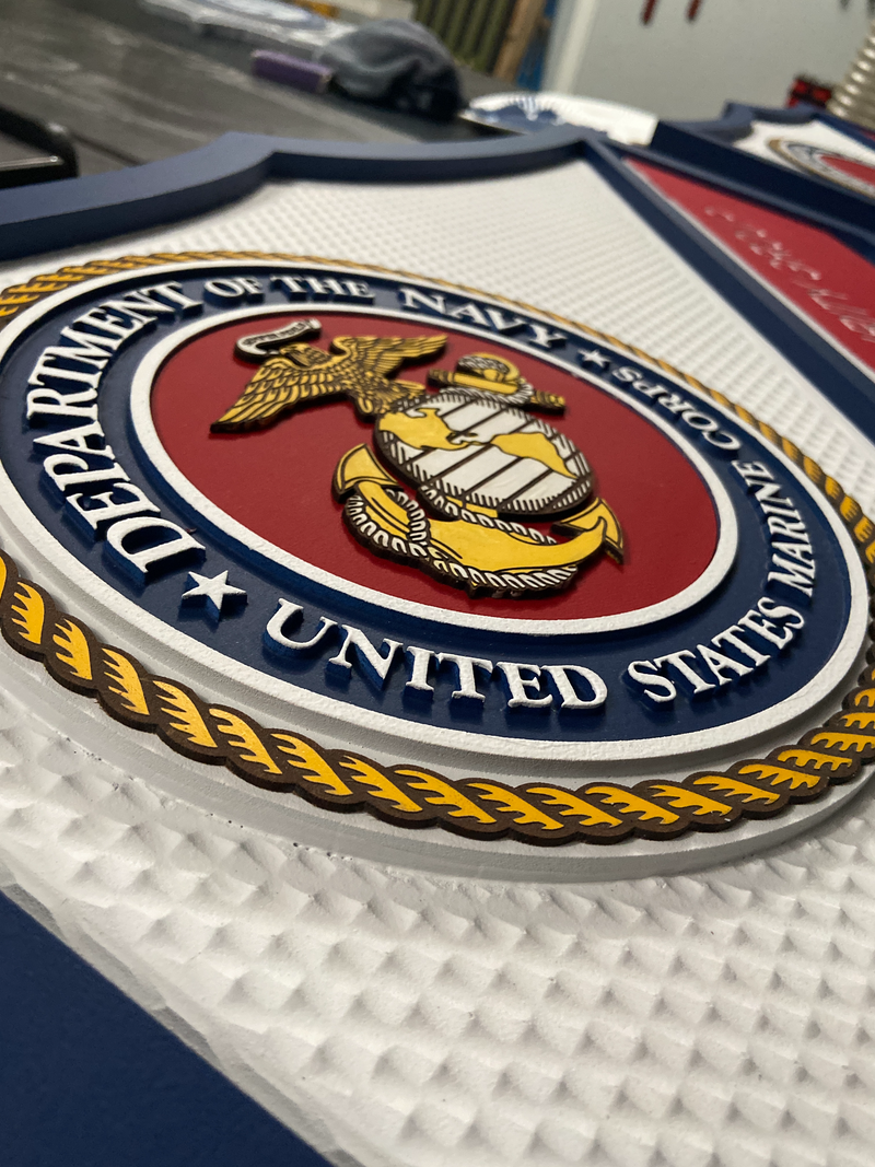 marine corps embassy security group logo gallery 1 —... Marine Corps Embassy Security Group (MSG) sign – Veteran Wood Co.