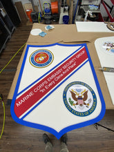Load image into Gallery viewer, Marine Corps Embassy Security Group (MSG) sign
