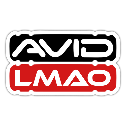 Avid LMAO Sticker - white matte