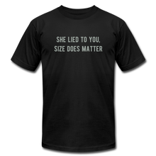 Load image into Gallery viewer, Size Matters Tee - black
