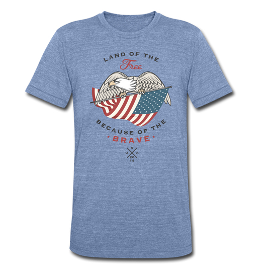 Land of the free (vintage ultra soft) - heather Blue