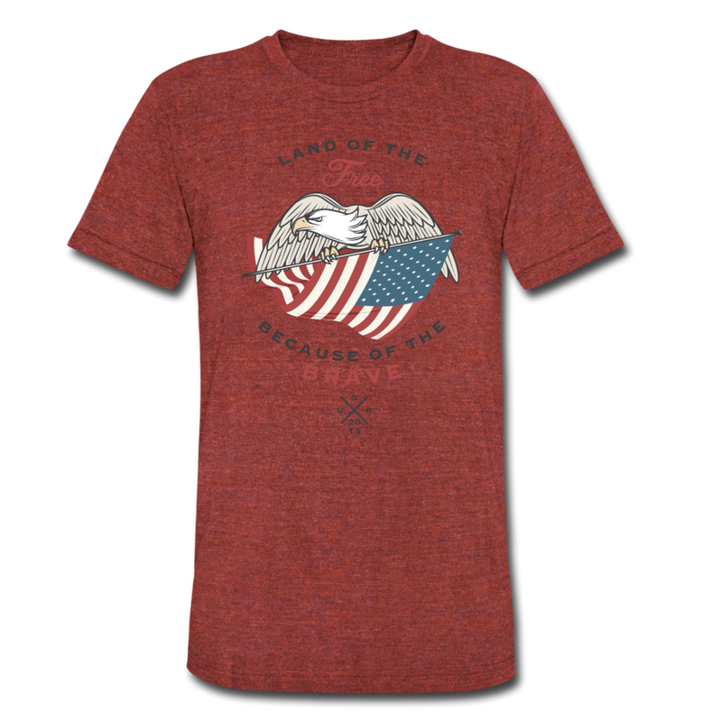 Load image into Gallery viewer, Land of the free (vintage ultra soft) - heather cranberry

